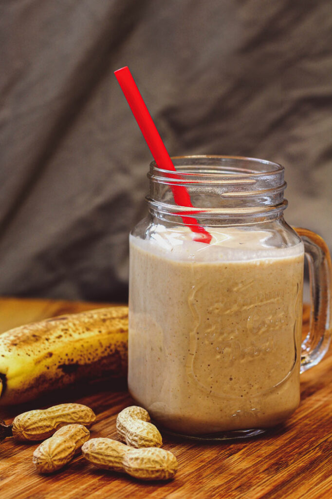 Bananen-Erdnuss-Shake (Rezept Bananen-Erdnuss-Shake)