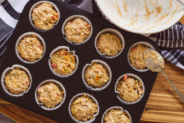 Gemüse-Muffins Gemüse-Muffins (Rezept Gemüse-Muffins, Schritt 5)