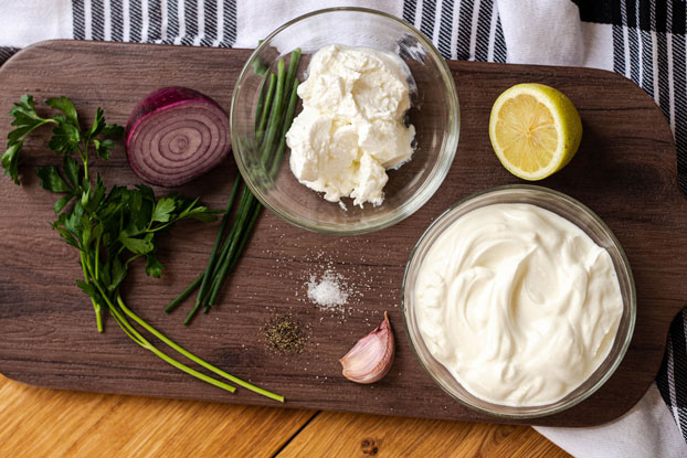 Kräuterdip Zutaten Kräuterdip (Rezept Kräuterdip)