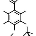 Strukturformel der Aromasubstanz Vanilin