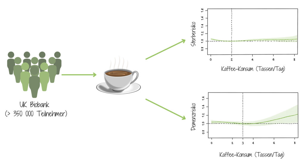 Einfluss von Kaffee auf das Sterbe- und Demenzrisiko
