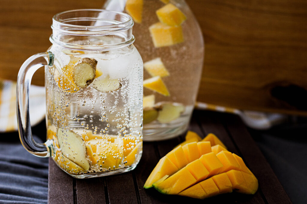 Infused Water Mango-Ingwer Infused Water Mango-Ingwer (Rezept Infused Water Mango-Ingwer)