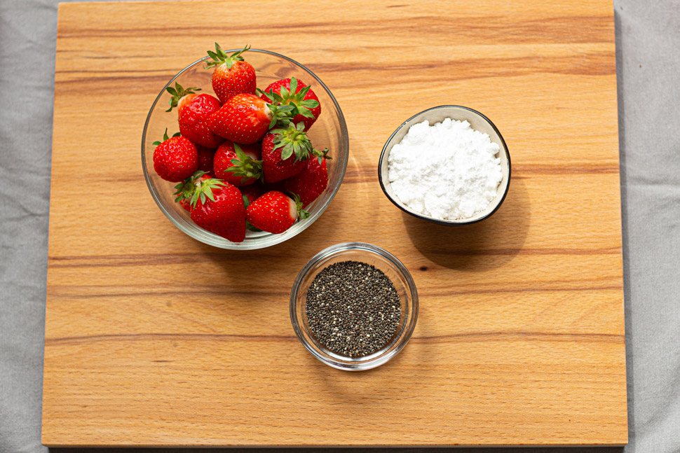 Erdbeer-Chia-Aufstrich Zutaten (Rezept Erdbeer-Chia-Aufstrich)