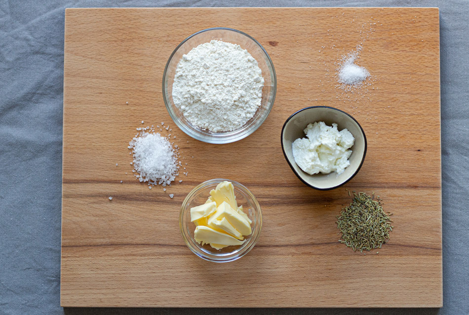Meersalz-Rosmarin-Cracker Zutaten (Rezept Meersalz-Rosmarin-Cracker Zutaten)