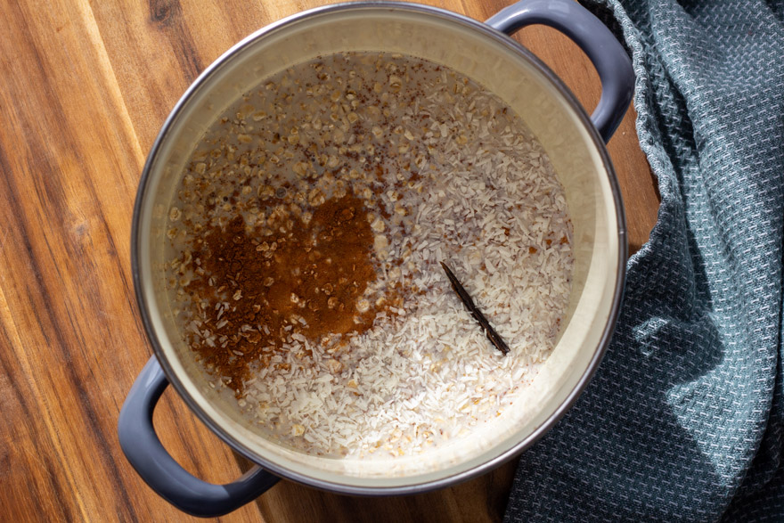 Kokos Porridge Schritt 1 (Rezept Kokos Porridge Schritt 1)