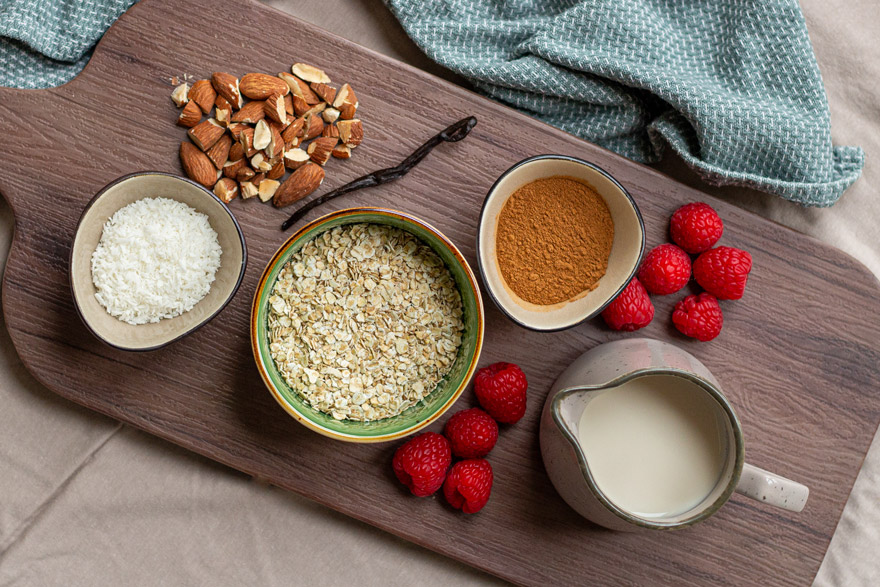 Kokos Porridge Zutaten (Rezept Kokos Porridge Zutaten)