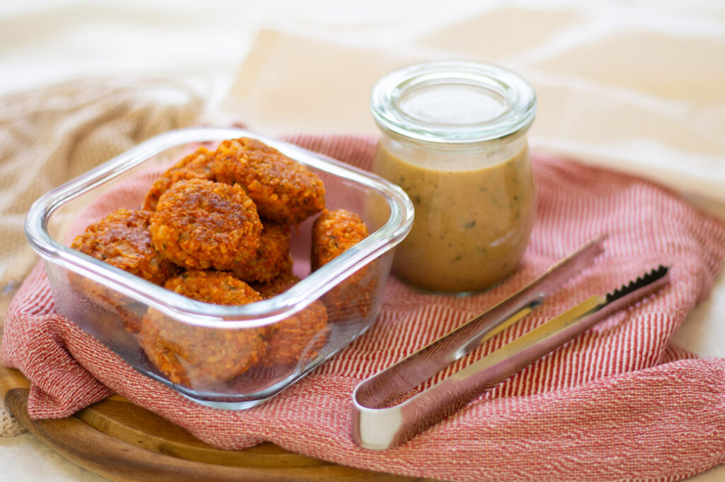 Vegane Mini-Frikadellen Schritt 8 (Rezept vegane Mini-Frikadellen Schritt 8)