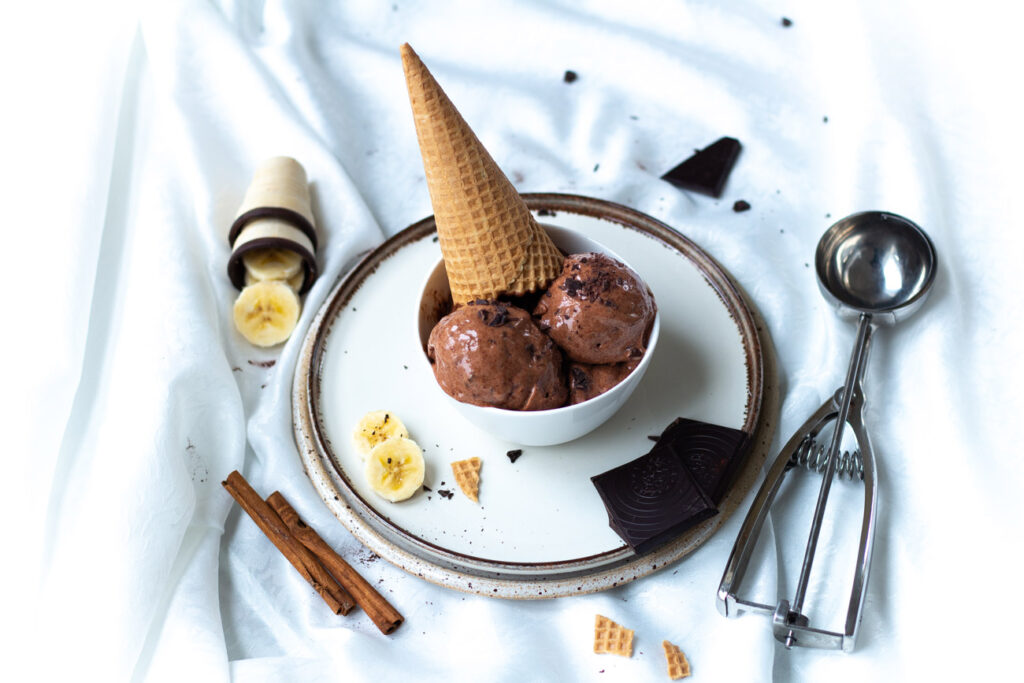 Schoko-Bananen-Eis mit Zimt Schritt 4 (Rezept Schoko-Bananen-Eis mit Zimt Schritt 4)