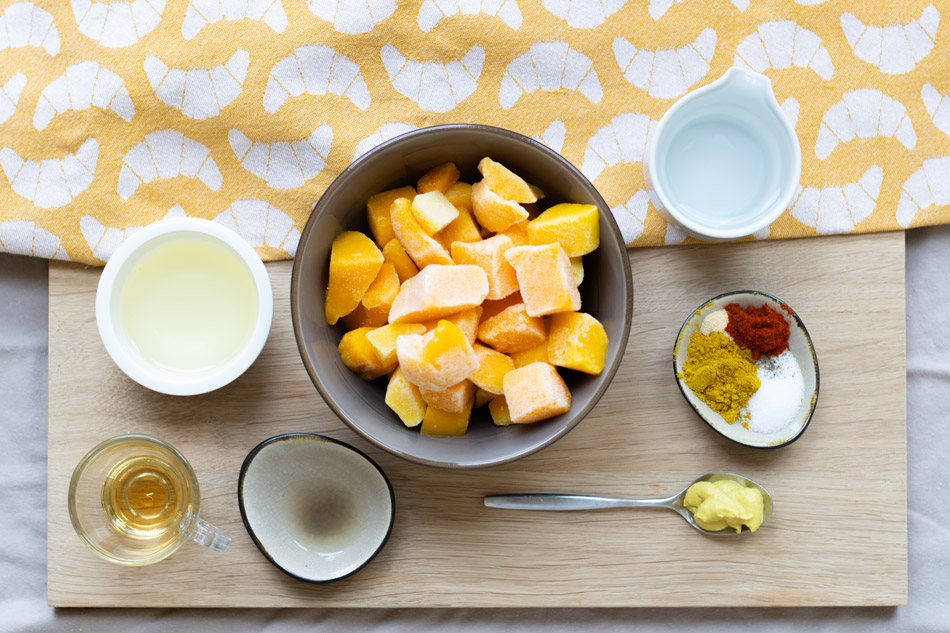 Mango-Curry Sauce Mango-Curry Sauce Zutaten (Rezept Mango-Curry Sauce Zutaten)