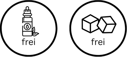 Logo für aromenfreies und zuckerfreies Rezept
