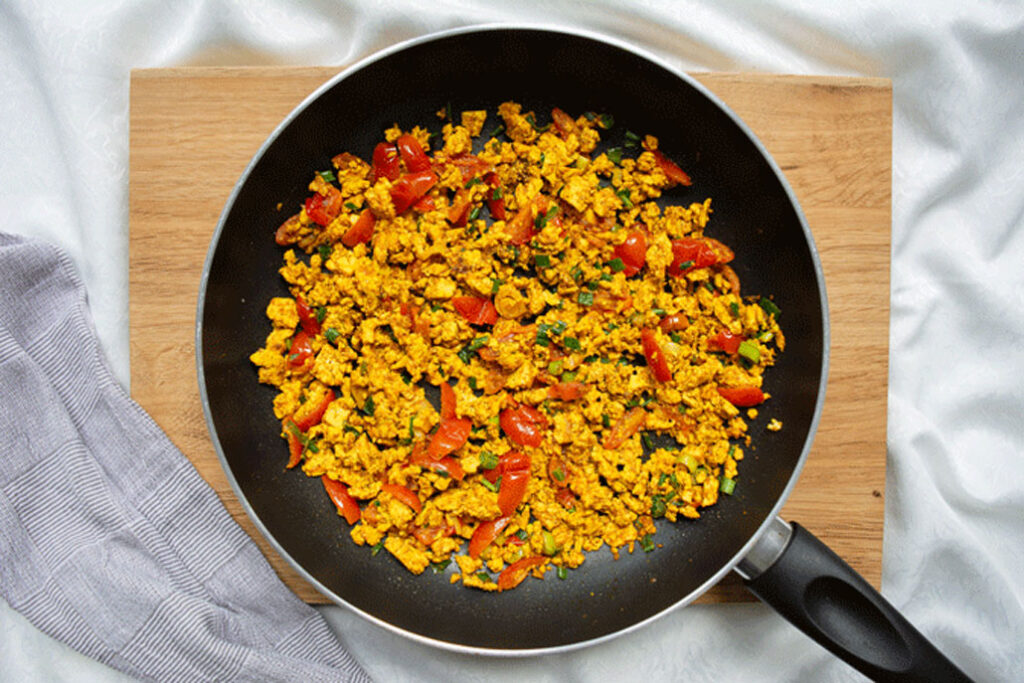 Veganes Rührei Schritt 5 (Rezept veganes Rührei Schritt 5)