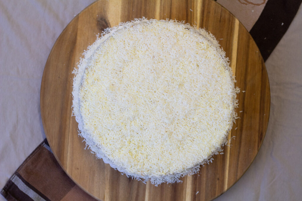 Kokos-Mandel-Torte Fertigstellung Schritt 3 (Kokos-Mandel-Torte Fertigstellung Schritt 3)
