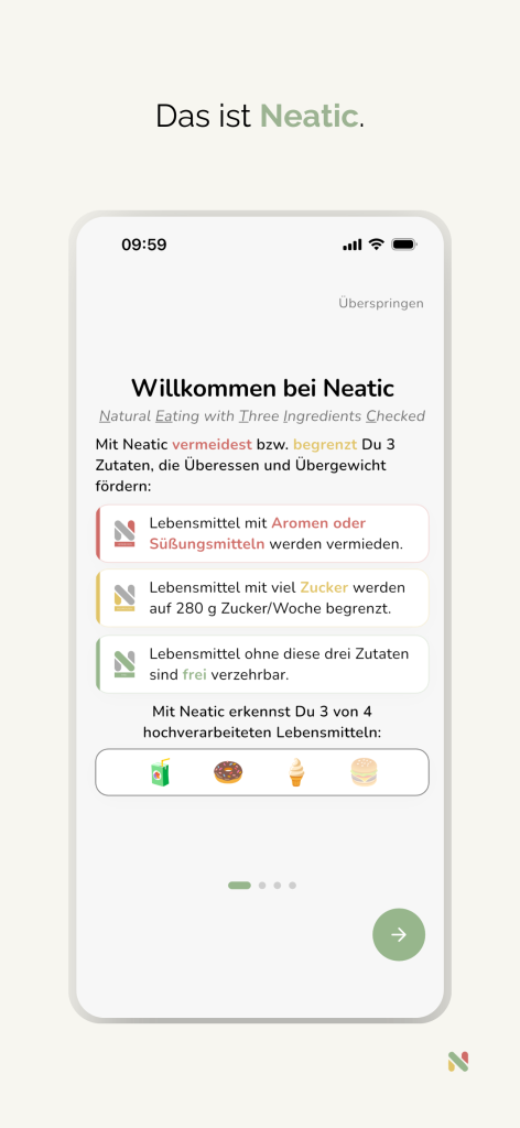 Screenshots Neatic-App Bild 9